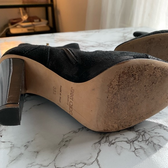 Jimmy Choo Black Suede Ankle Boots – Size 38.5 | Elegant & Chic - Picture 5 of 5